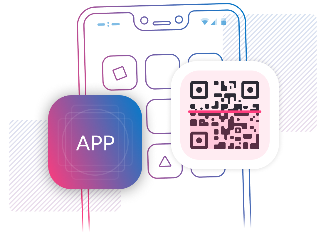 Launch recording features in-app or via QR code